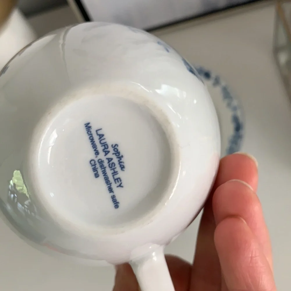 Laura‎ Ashley Sophia China coffee mug & cereal bowl